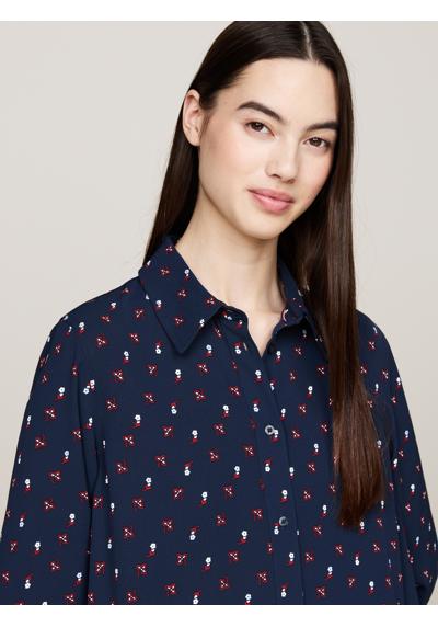 Платье-рубашка с цветочным принтом TJW FLORAL MIX MINI SHIRT DRESS