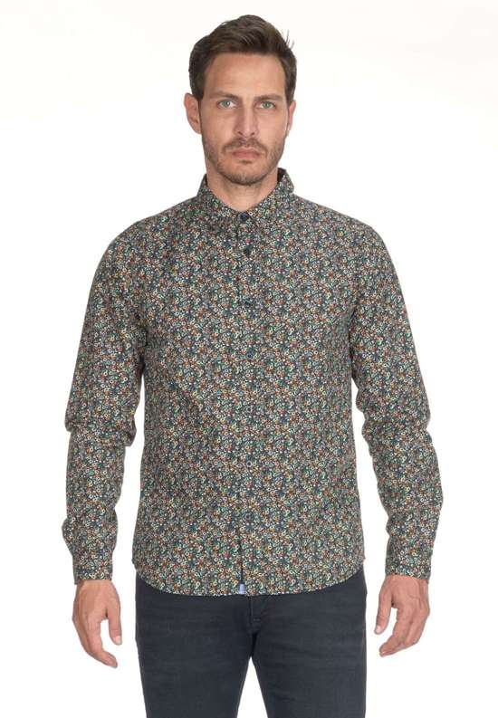Рубашка с длинными рукавами и великолепным цветочным принтом. DROME