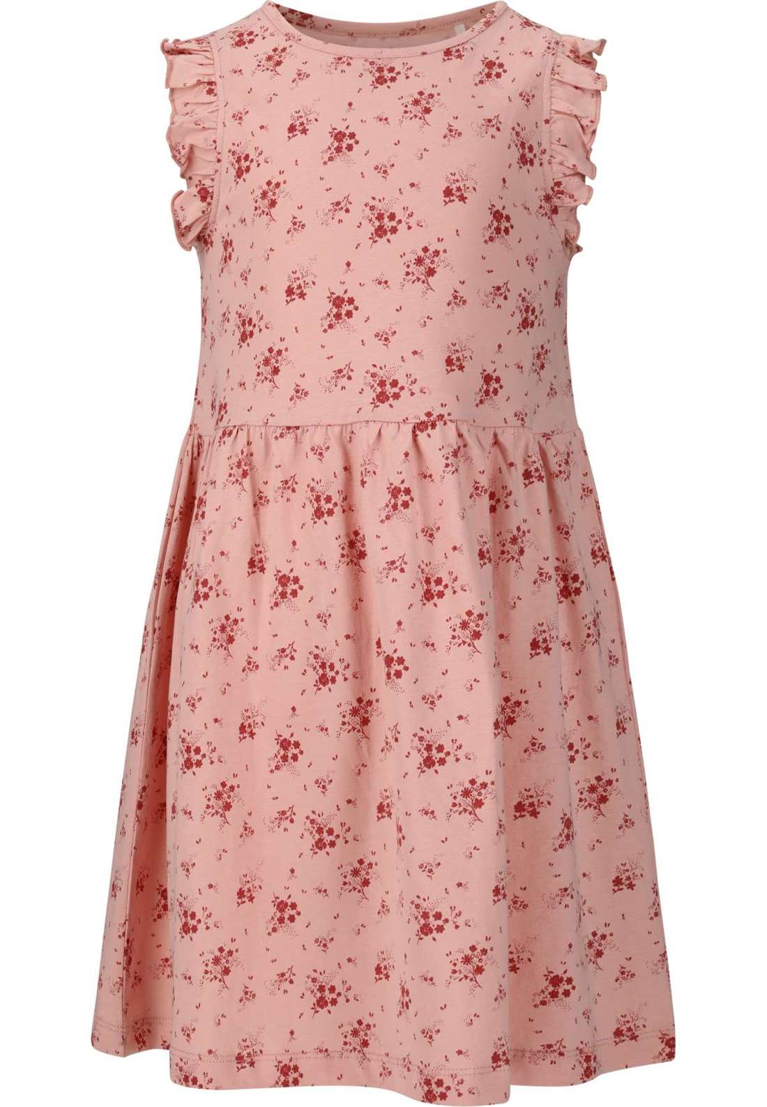 Платье из джерси с удобным и стильным дизайном с рюшами