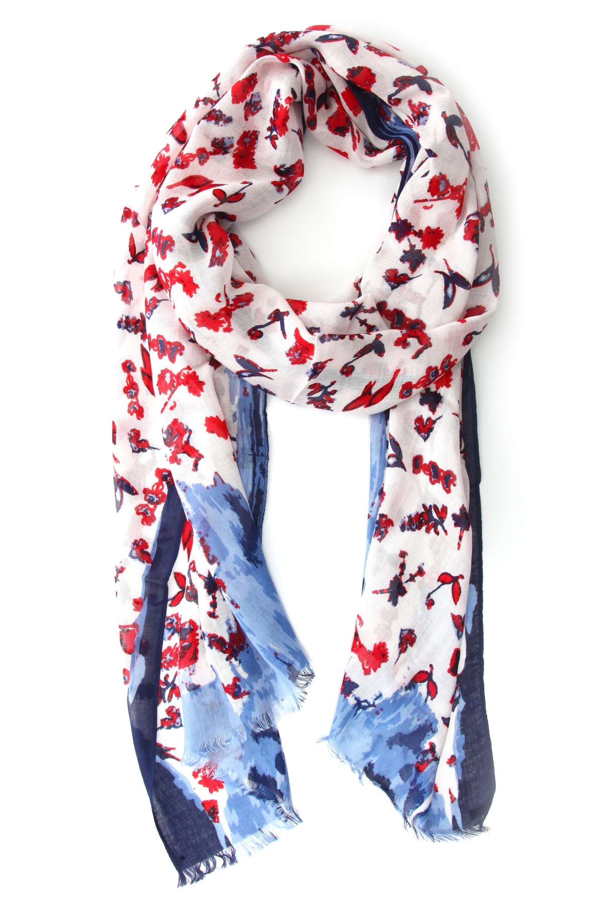 Модный шарф (1 шт.) с абстрактными цветами