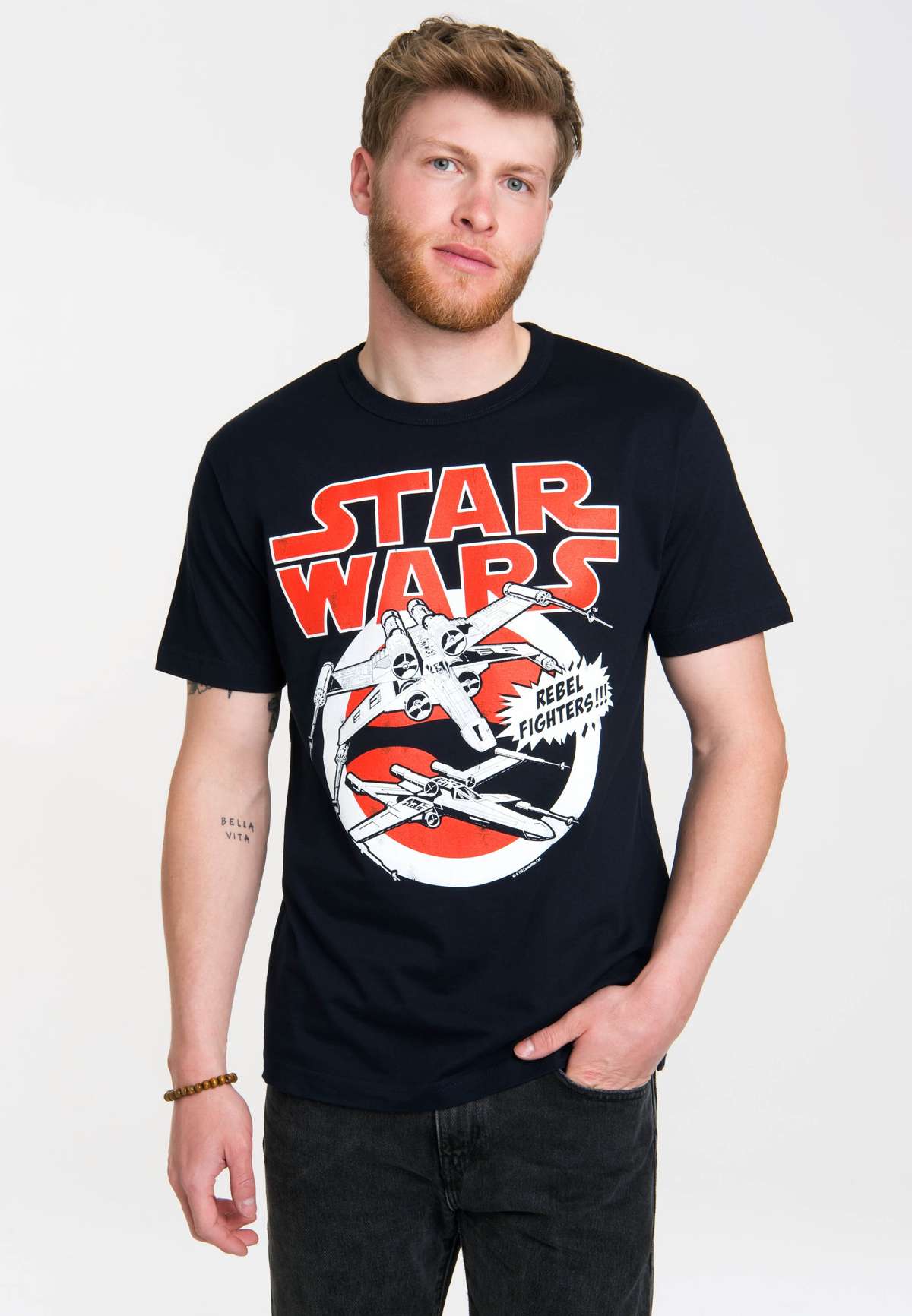 Футболка с крутым принтом спереди X-Wings - Krieg der Sterne