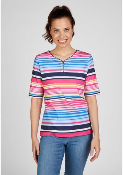 Рубашка с принтом T-Shirt mit Rei?verschluss