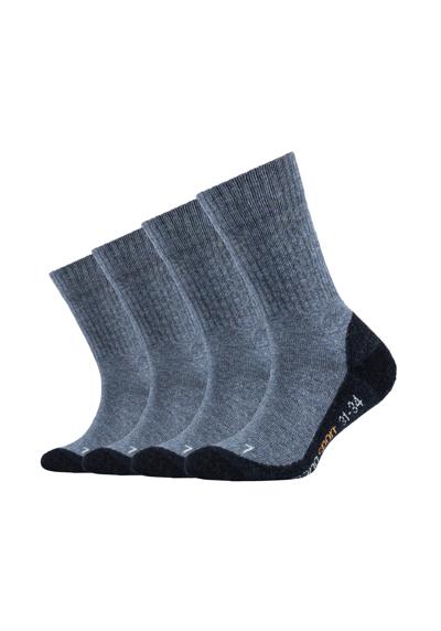 Функциональные носки (упаковка, 4 пары), усиленные зоны нагрузки на пятке и носке.