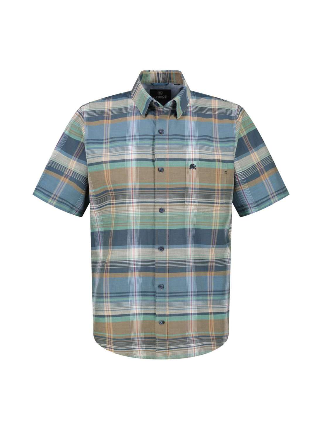 Рубашка с коротким рукавом LERROS Sommerhemd mit großem Karo