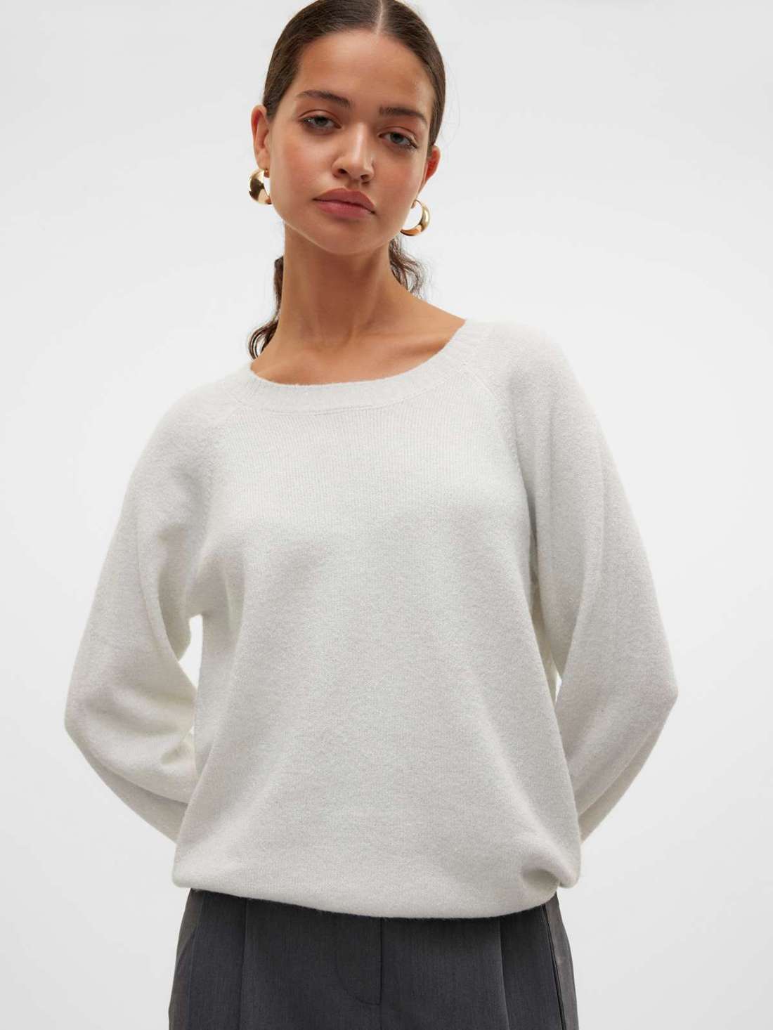 Свитер с круглым вырезом VMDOFFYSHINE LS O-NECK BLOUSE REP NOOS