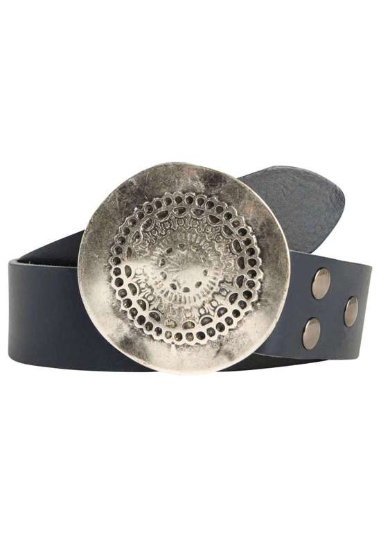 Кожаный ремень со сменной застежкой. Schließe Rund Gewellt