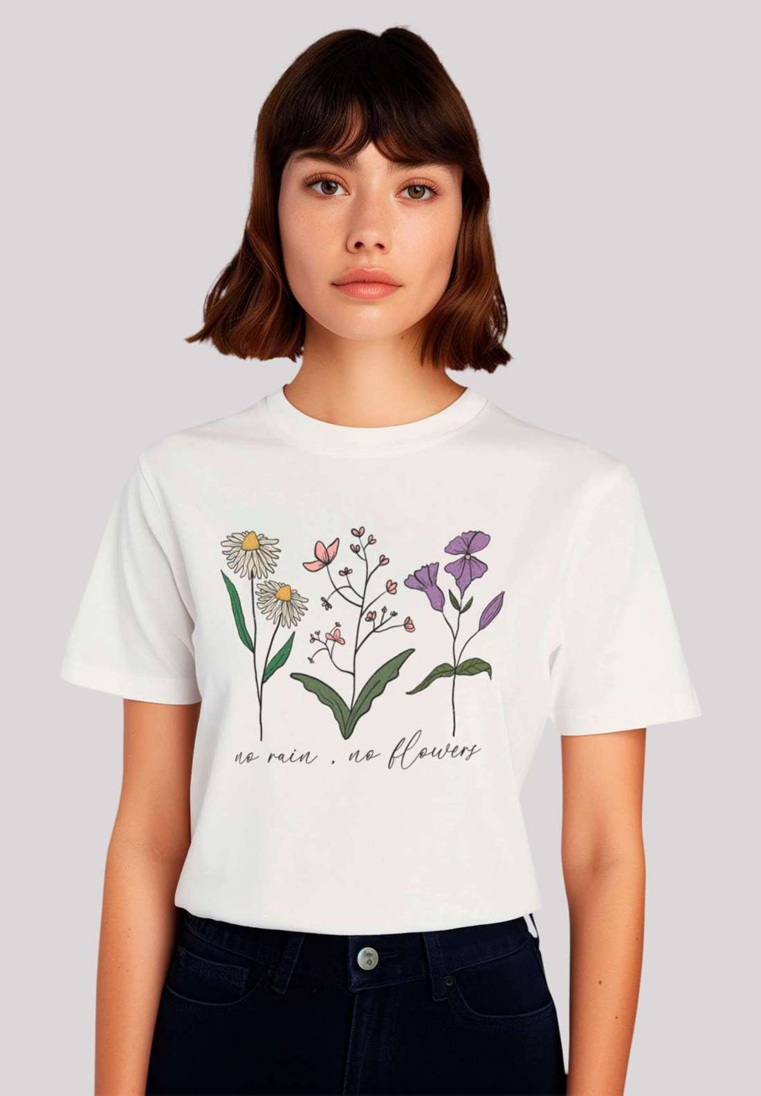 футболка Blumen no rain no Blumens