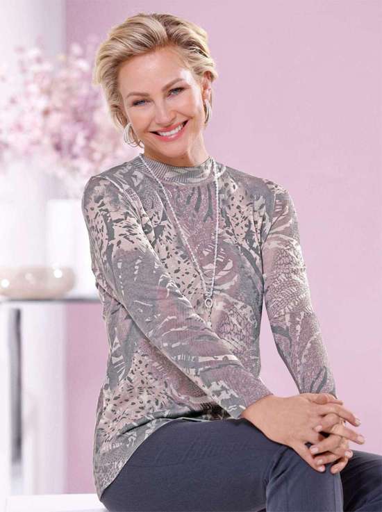 Свитер с воротником-стойкой Pullover