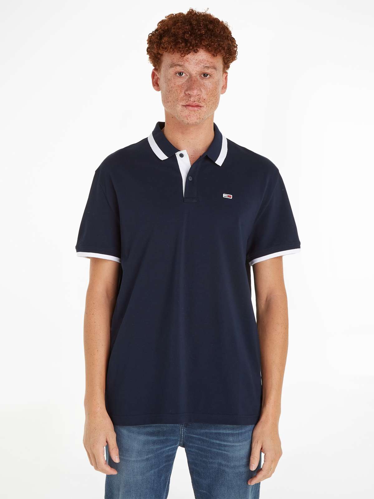 Рубашка-поло с воротником-поло TJM REG SOLID TIPPED POLO