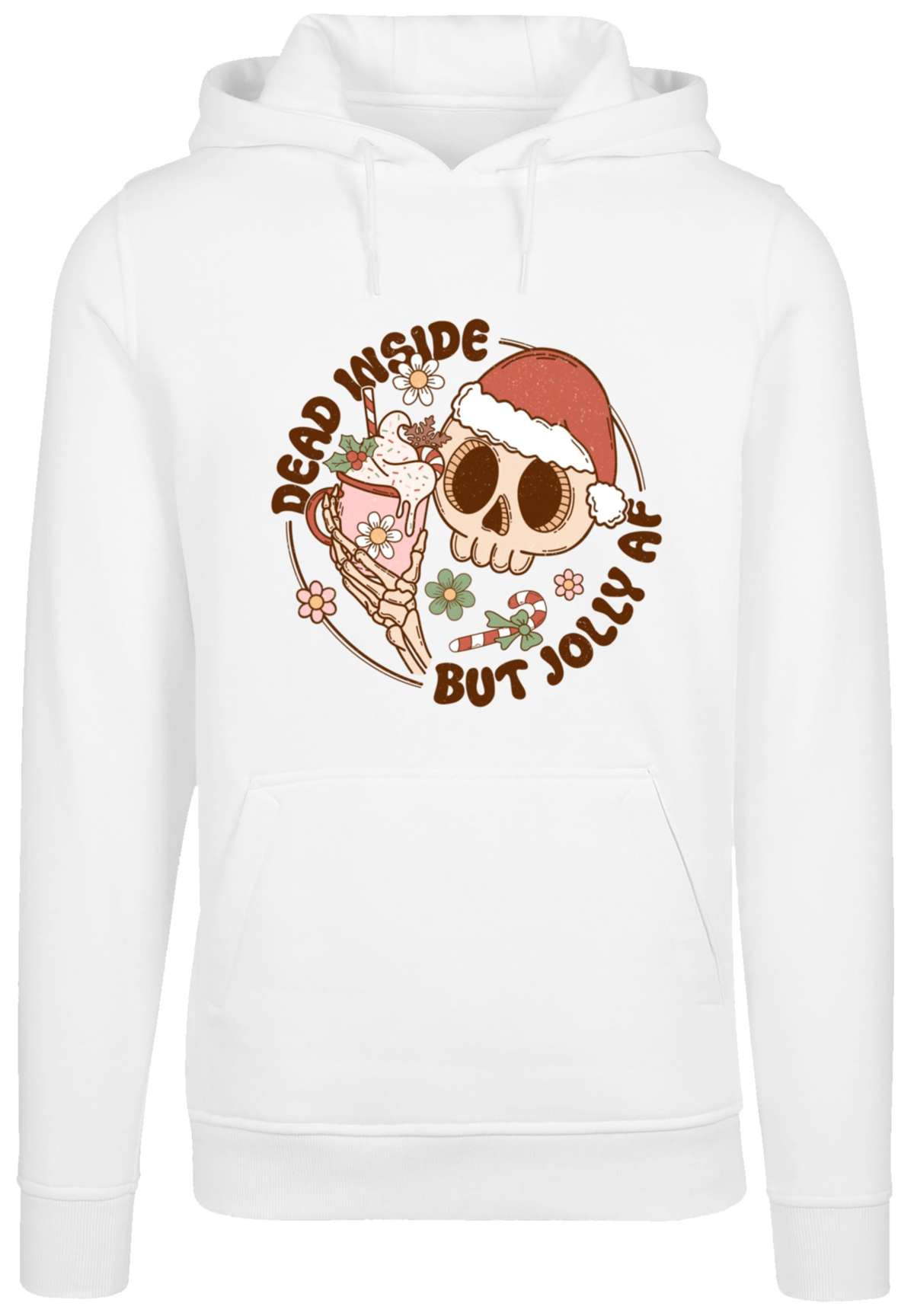 Толстовка с капюшоном Dead inside but jolly AF Christmas