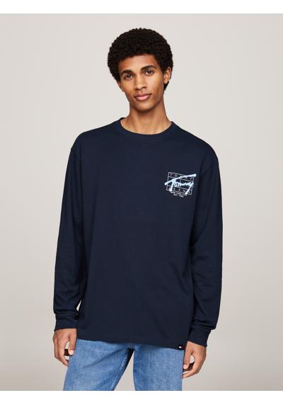 Рубашка с длинными рукавами и крупным принтом на спине TJM REG SPRAY TEE LS EXT