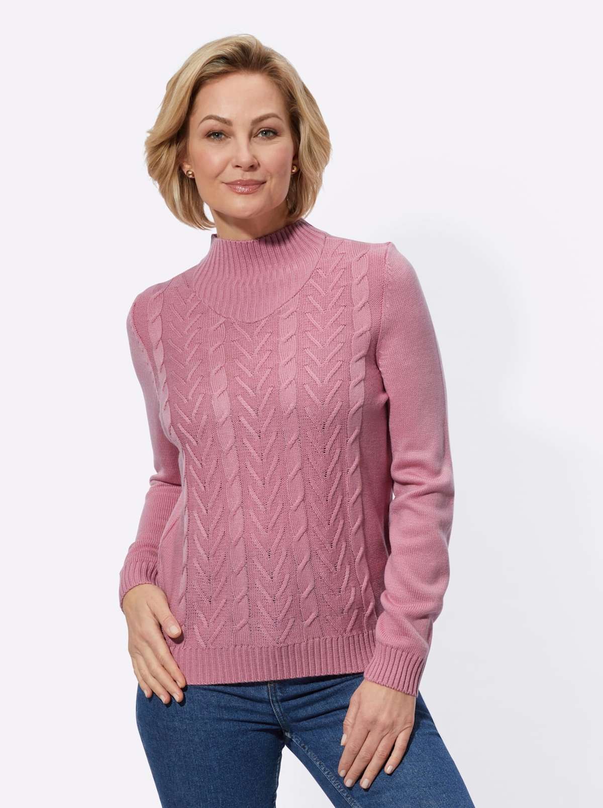 Свитер с воротником-стойкой Pullover