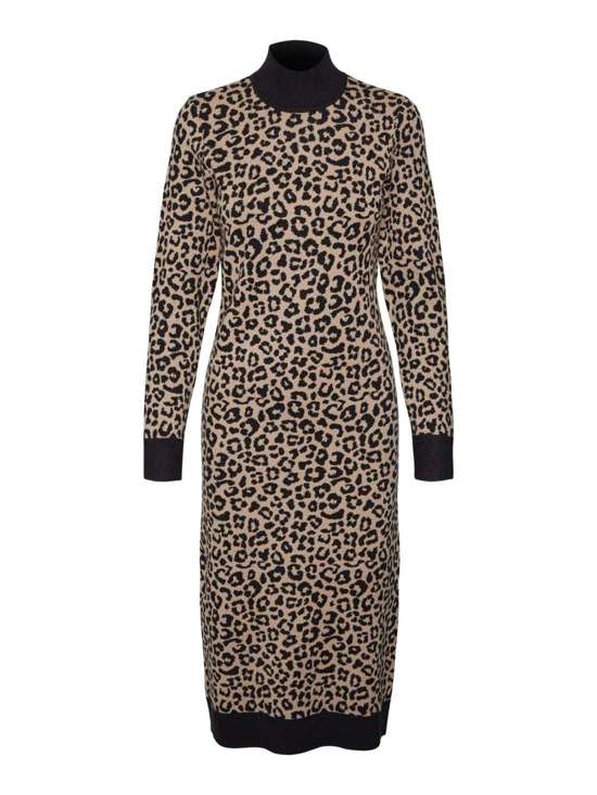 Трикотажное платье VMARIA ART LS HIGH-NECK CALF DRESS GA