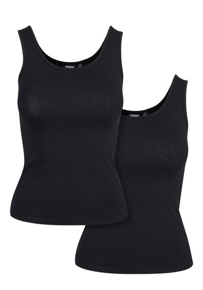 Мышечная рубашка Urban Classics Damen Ladies 2-Pack Basic Stretch Top