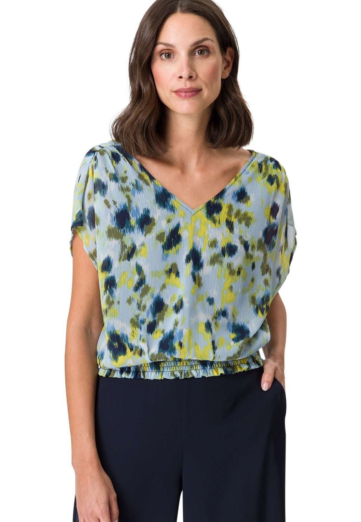 Шифоновая блузка zero Chiffonbluse mit Ruckenausschnitt