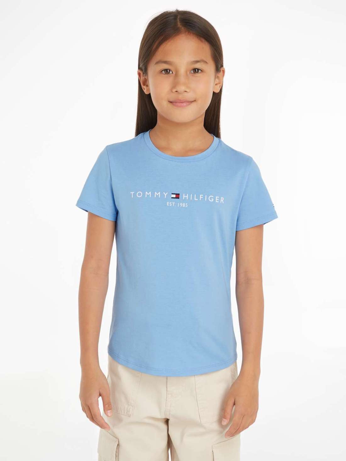 Рубашка с короткими рукавами и фирменным лейблом Tommy Hilfger