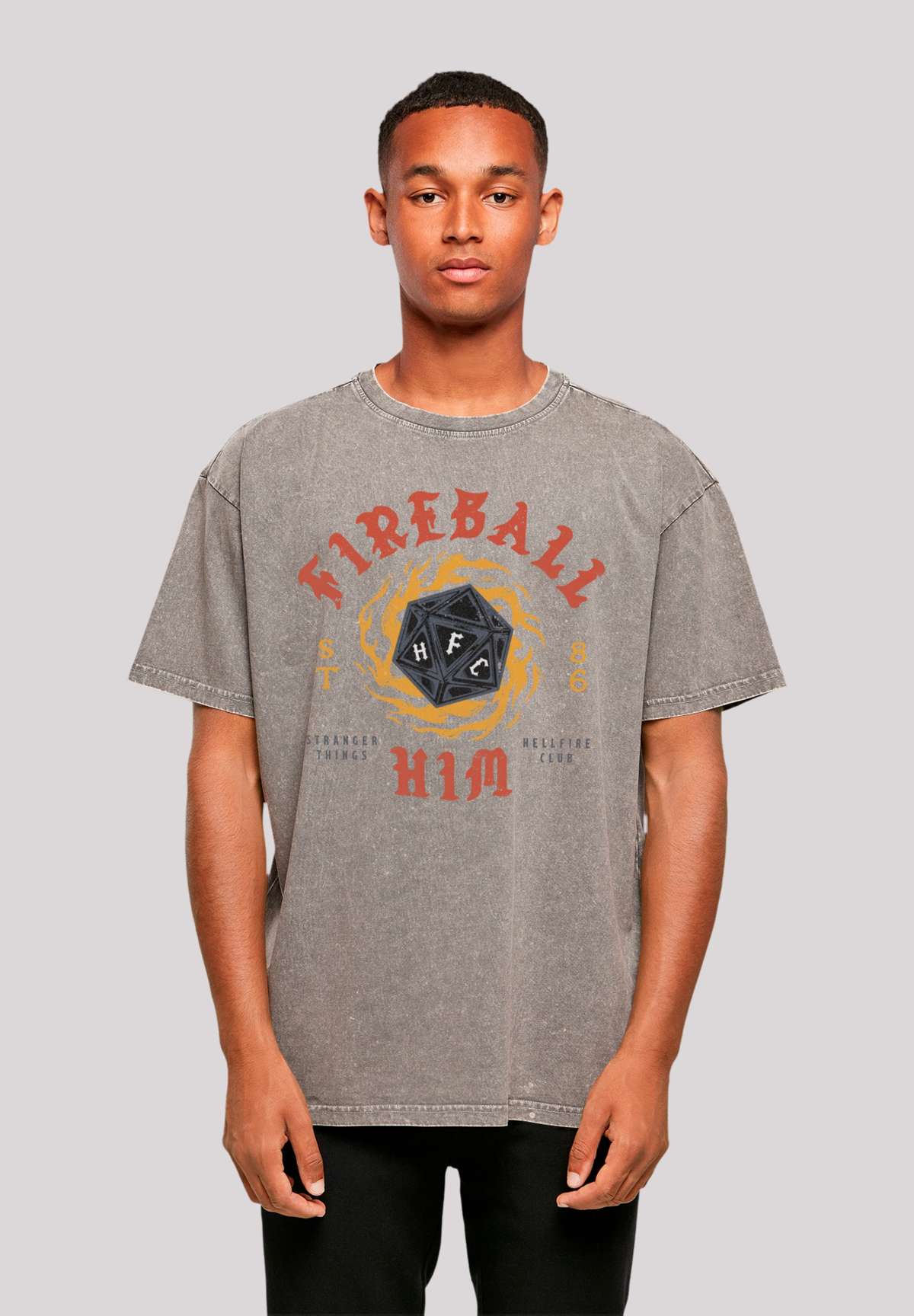 футболка Stranger Things Fireball Dice 86 Netflix TV Series