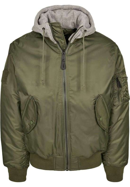 анорак Herren Hooded MA1 Bomber Jacket