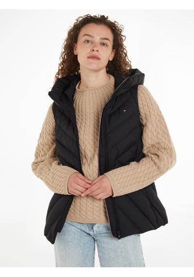 Стеганый жилет со средней набивкой и Tommy Hilfiger... CHEVRON MW PADDED VEST