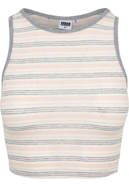 Мышечная рубашка Urban Classics Damen Ladies Rib Stripe Cropped Top
