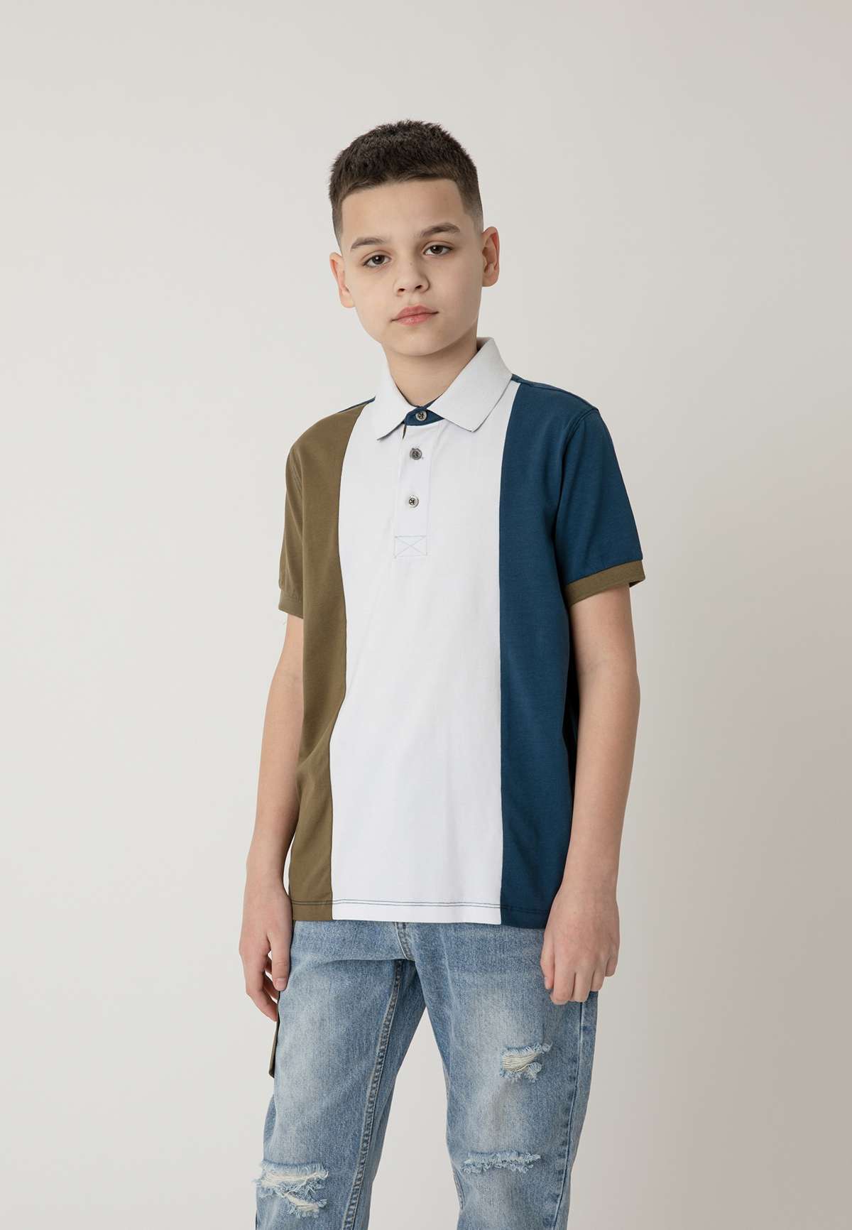 Рубашка-поло с модным цветным принтом Gulliver, артикул 3452184293 купить в  магазине одежды LeCatalog.RU с доставкой по