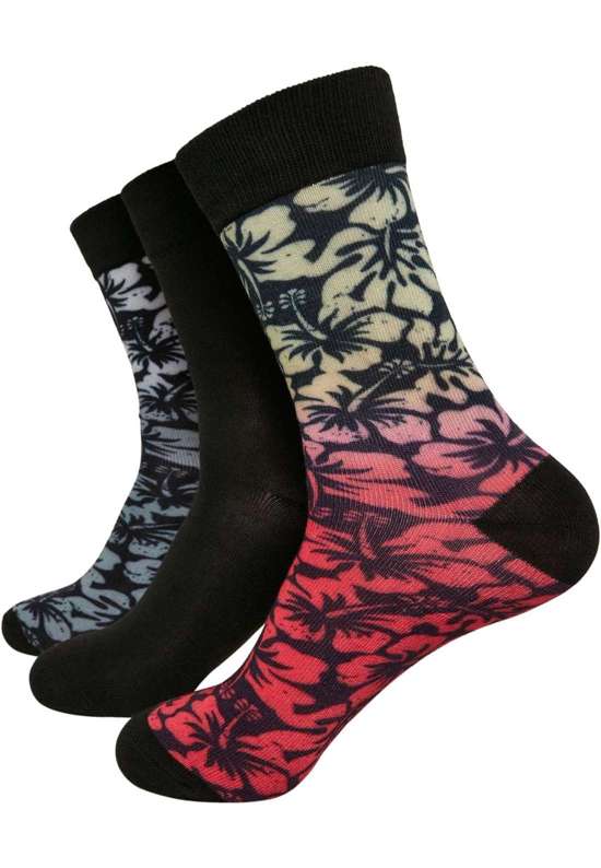 чулки Urban Classics Unisex Flower Socks 3-Pack