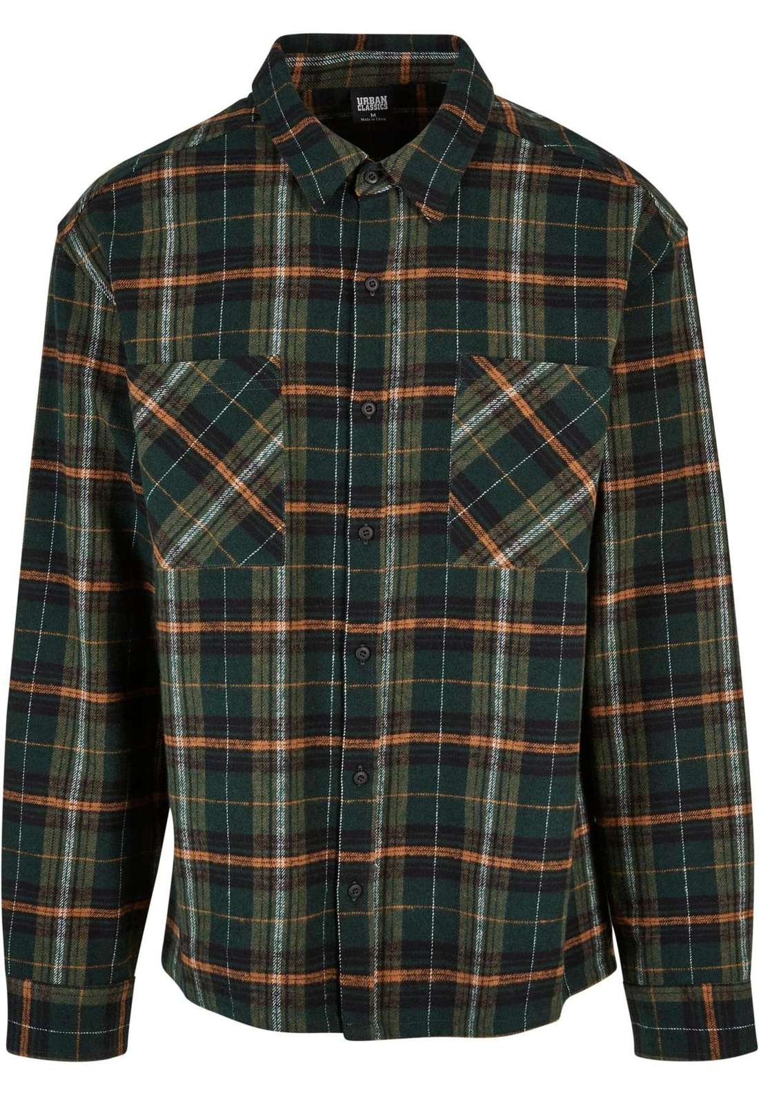 Рубашка с длинным рукавом Urban Classics Herren Boxy Fane Check Shirt