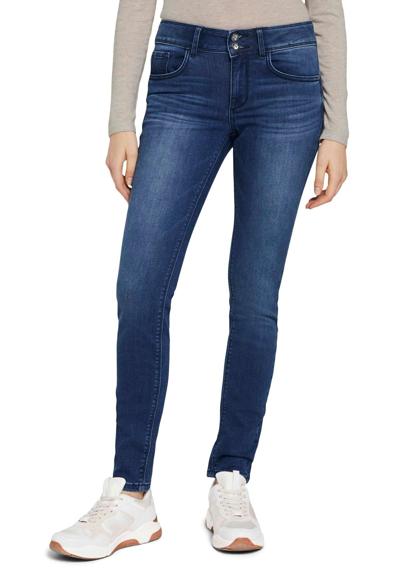 Джинсы скинни с застежкой на две пуговицы. Alexa Skinny