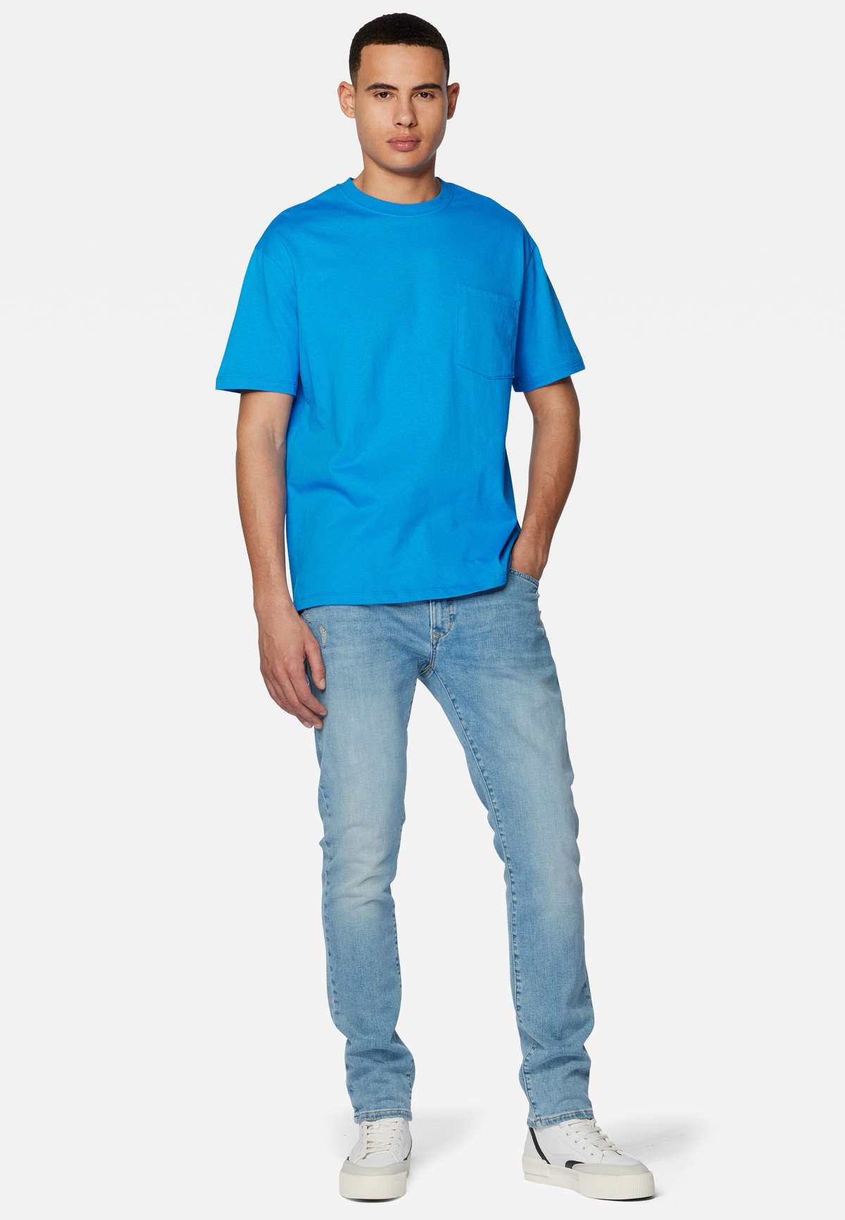 рубашка с круглым вырезом POCKET TEE