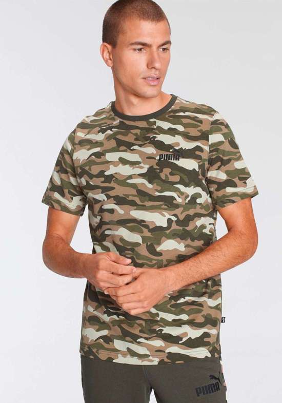 футболка ESS+ Camo AOP Tee