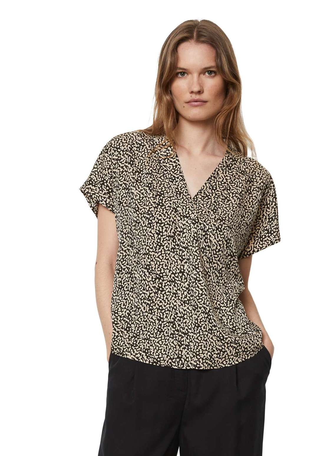 Блузка с короткими рукавами aus LENZING™ ECOVERO™