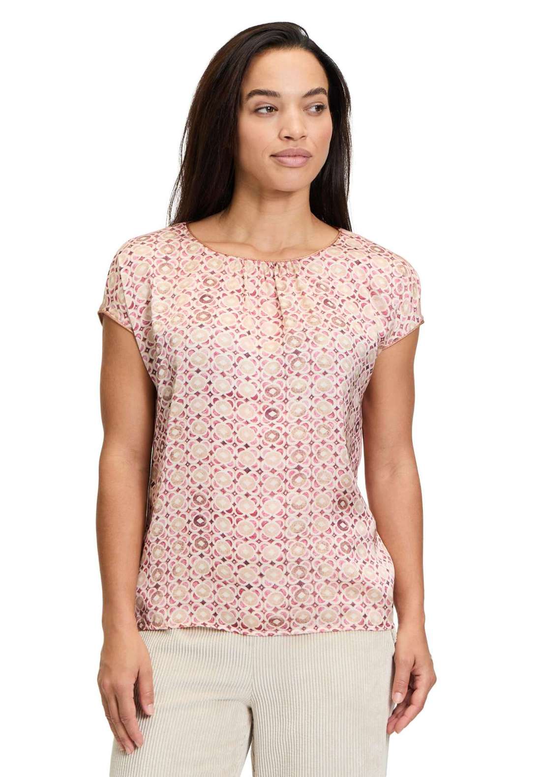 Рубашка с коротким рукавом Blusenshirt mit Print