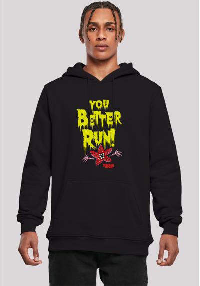 Толстовка с капюшоном Stranger Things You Better Run Netflix TV Series