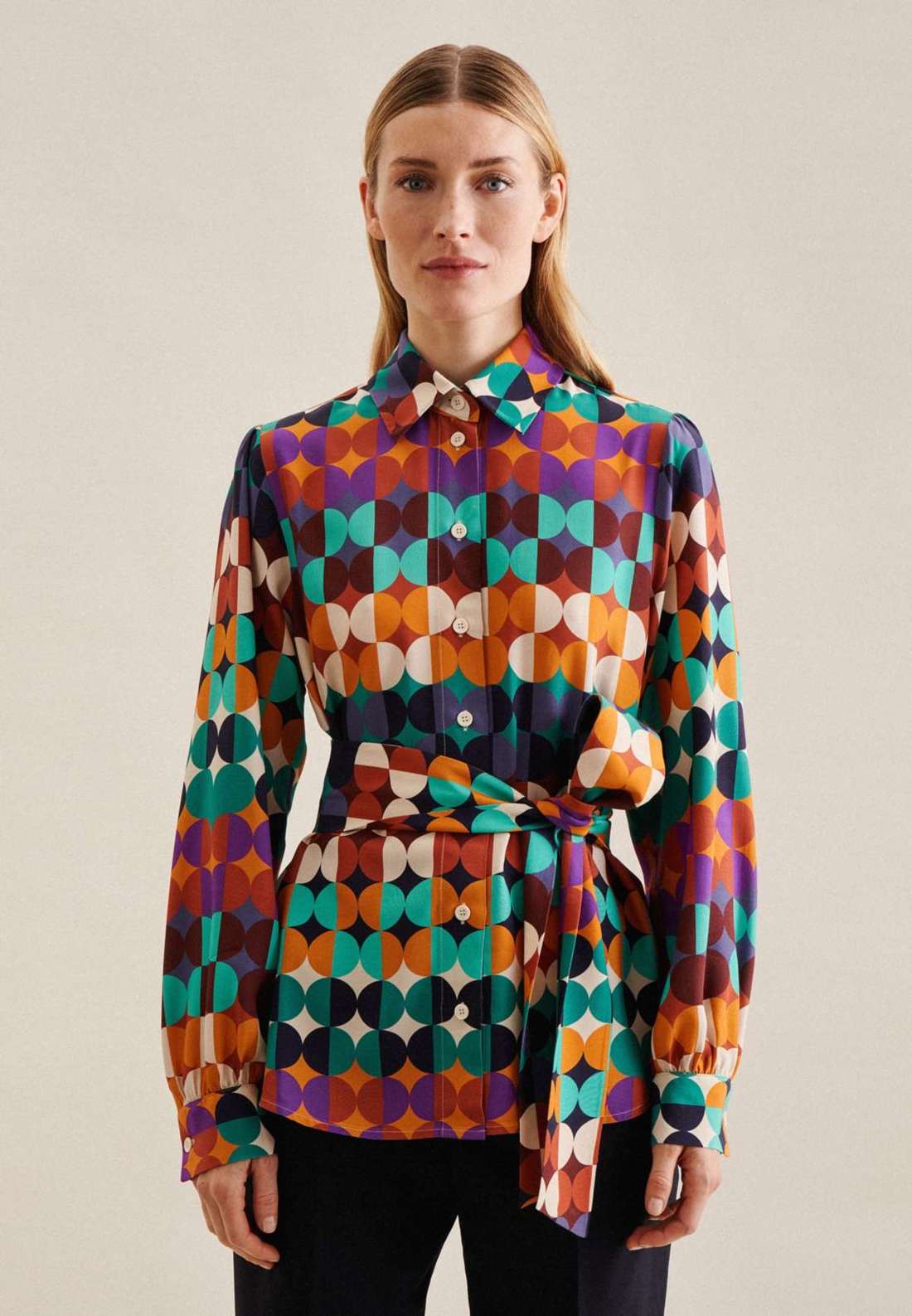 Рубашка-блузка Schwarze Rose