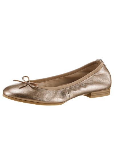 Балерина, обувь для торжественных случаев, свадебная обувь, туфли на плоской подошве с красивым металлическим отливом.
