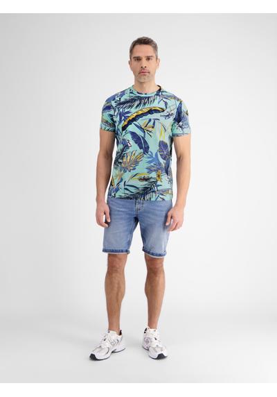 футболка LERROS T-Shirt im Hawaiian-Style