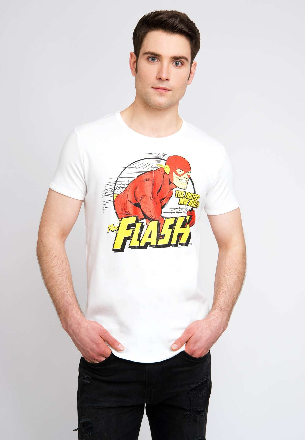 Футболка с великолепным принтом The Flash The Fastest Man Alive