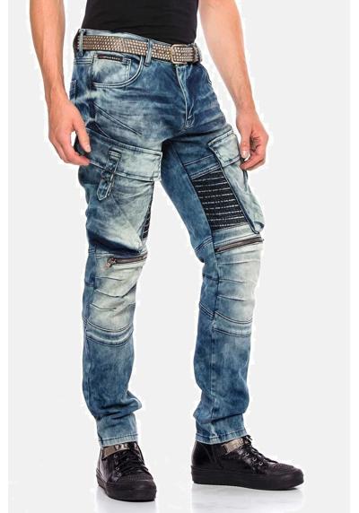 Джинсы-карго с поношенным эффектом Jeans