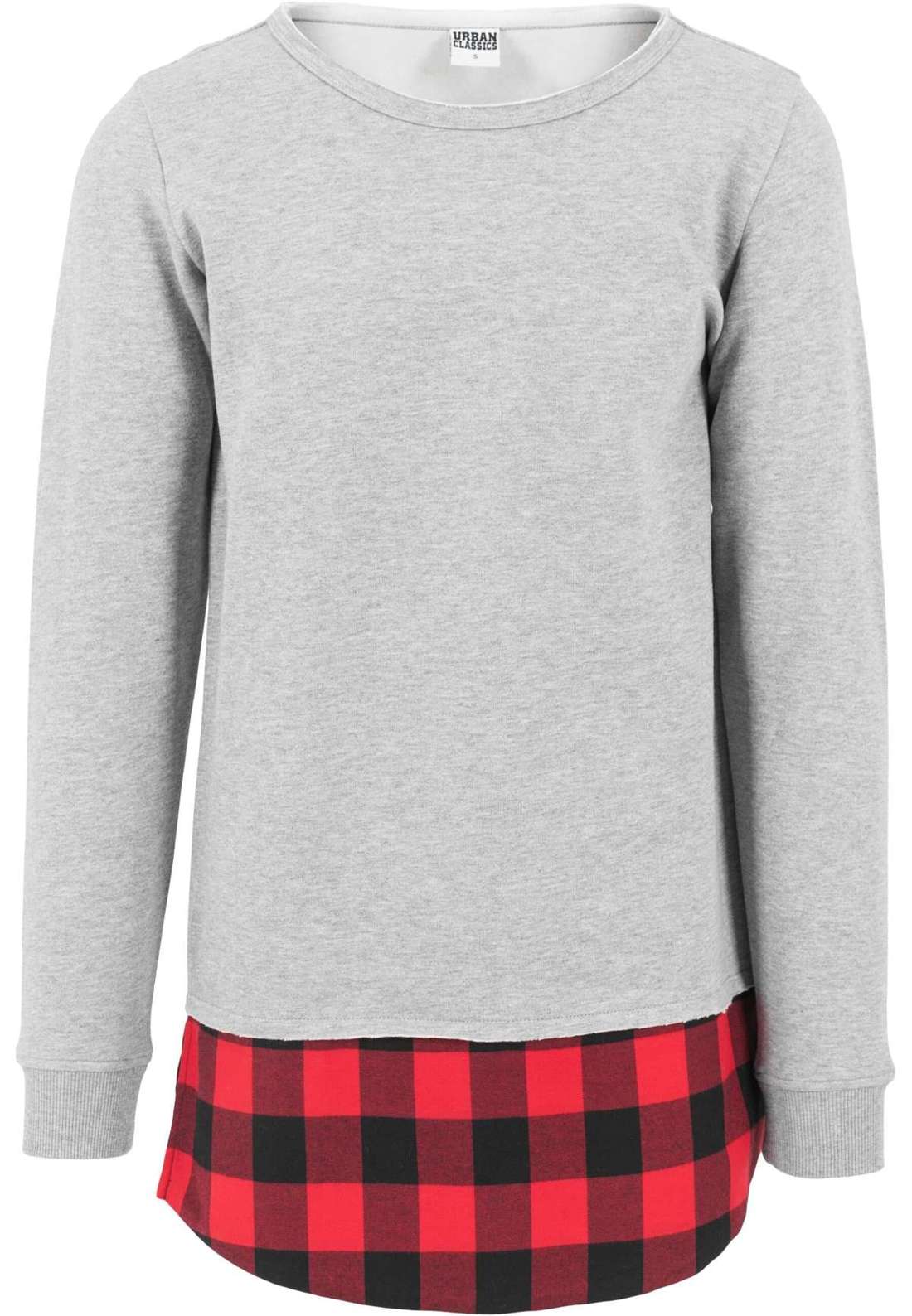 Свитер с круглым вырезом Urban Classics Herren Long Flanell Bottom Open Edge Crewneck
