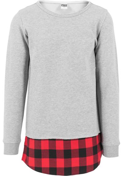Свитер с круглым вырезом Urban Classics Herren Long Flanell Bottom Open Edge Crewneck