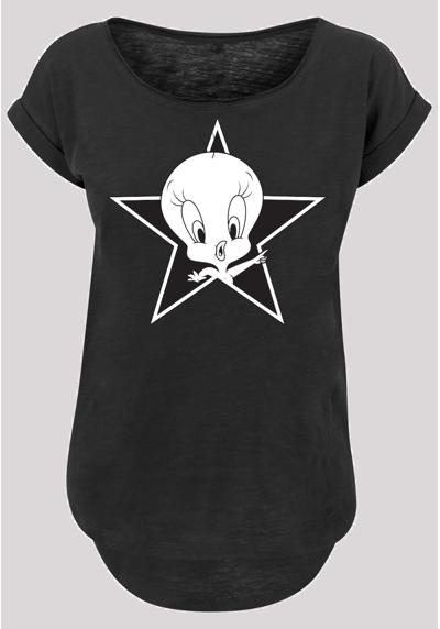 Рубашка с коротким рукавом Damen Looney Tunes Tweetie with Ladies Long Slub Tee