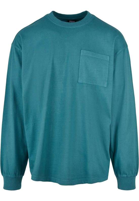 Длинный рукав Urban Classics Herren Pigment Dyed Pocket Longsleeve