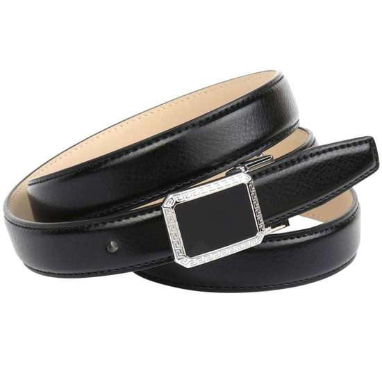 Кожаный ремень узкой формы.