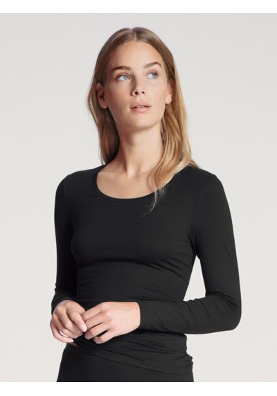 Рубашка с длинными рукавами и плоскими швами по горловине и талии. Natural Comfort