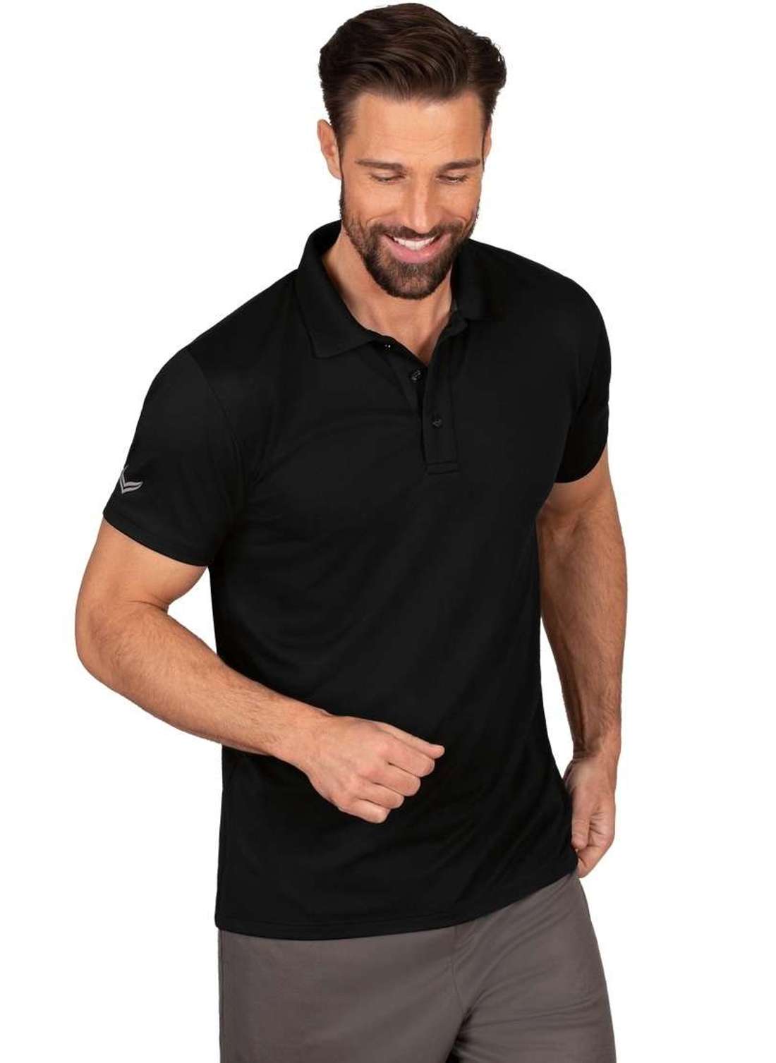 рубашка поло TRIGEMA Poloshirt aus Polyester mit Knopfleiste