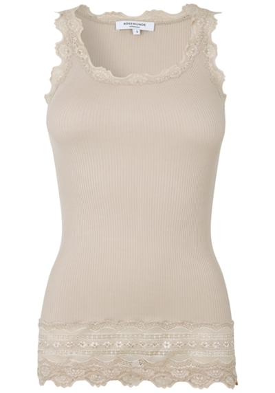 Майка с винтажным кружевным вырезом Benita Silk Top Camisole