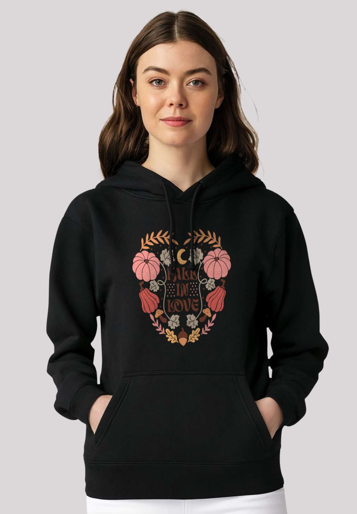 Толстовка с капюшоном Fall in love heart