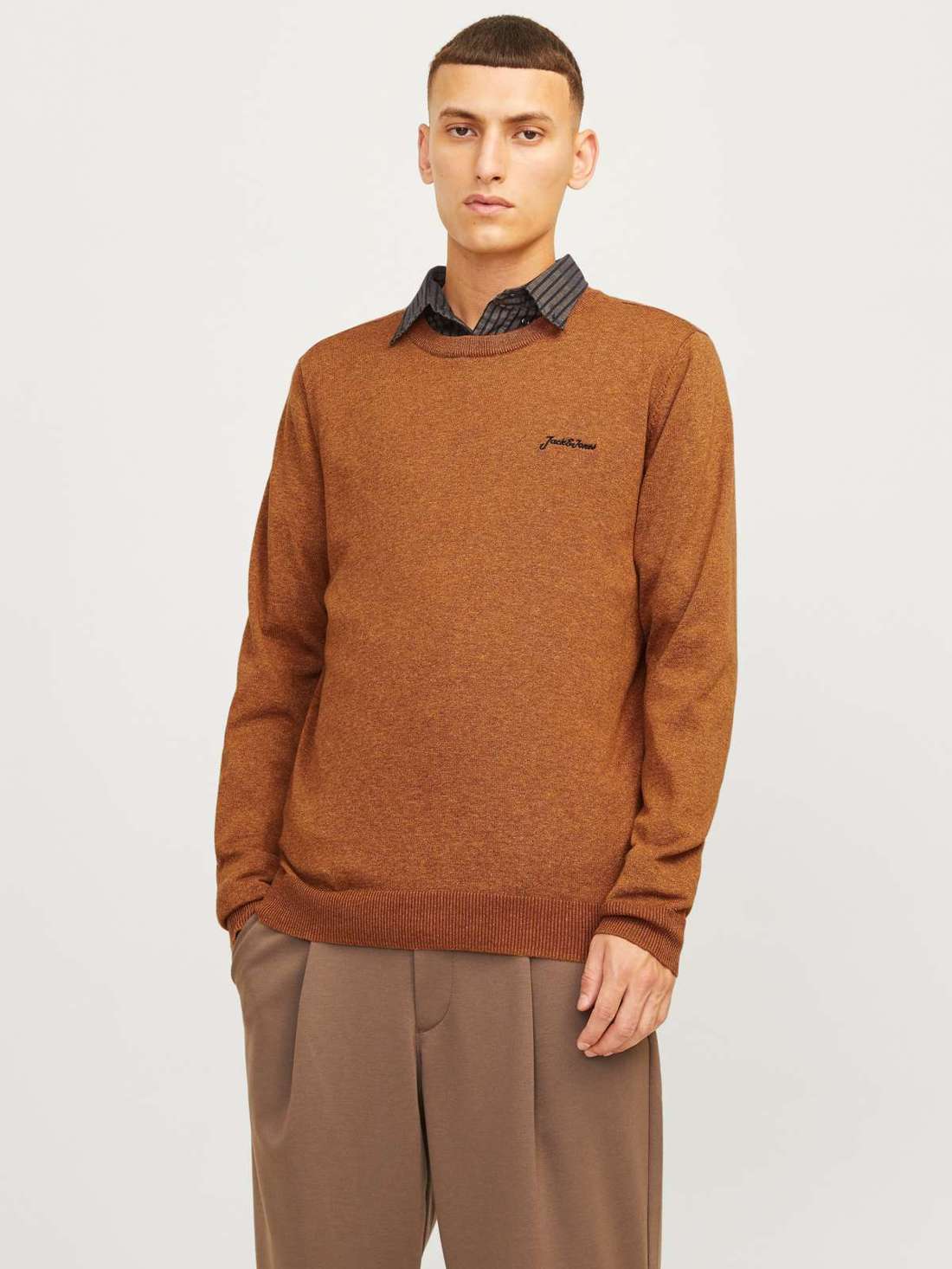 Свитер с круглым вырезом JJBRAD KNIT CREW NECK AW24