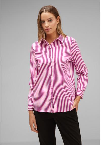 Длинная блузка с полосатым узором