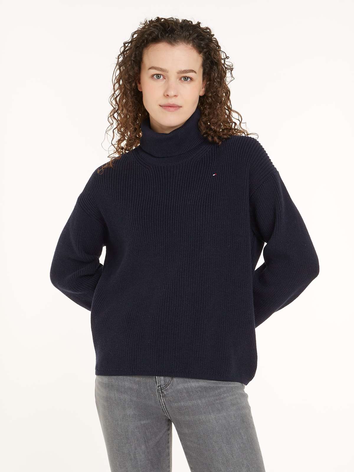 Вязаный свитер с высоким воротником CO CARDI STITCH ROLL-NK SWEATER